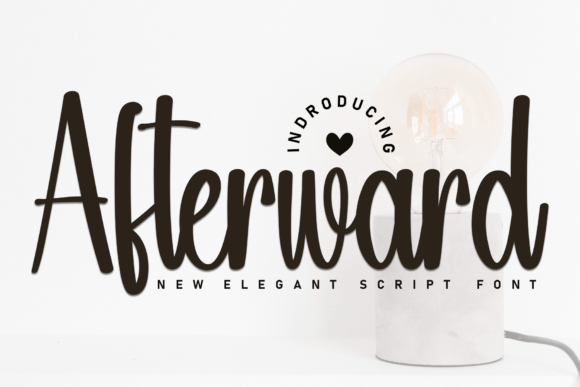 Afterward: A Script Font for Elegant Editorial Design