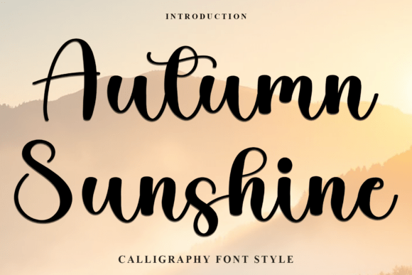 Autumn Sunshine: A Warm Script Font for Editorial Design