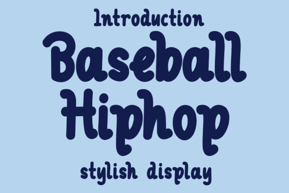 Baseball Hiphop: A Luxurious Script Typeface for Editorial Design