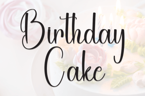 Birthday Cake: A Script Font for Modern Editorial Design