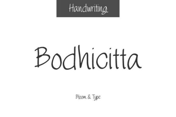 Bodhicitta: A Mindful Typeface for Authentic Branding