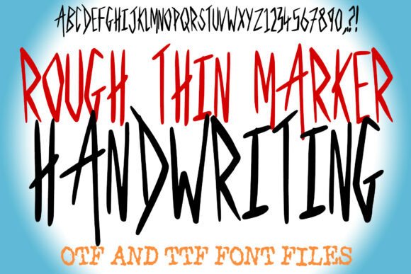 Boost Campaign Clarity with the Rough Thin Marker Typeface