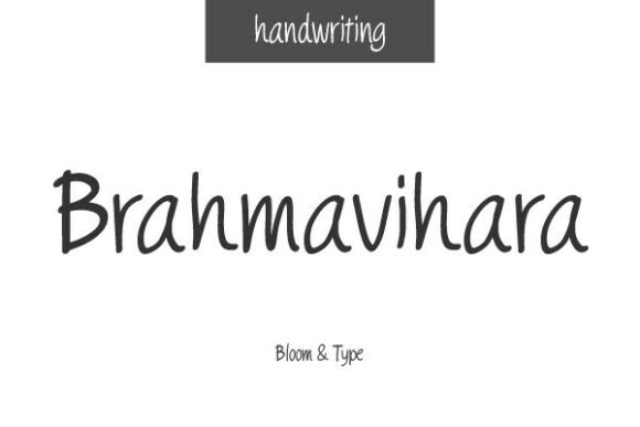 Brahmavihara: A Modern Handwritten Font for Authentic Branding