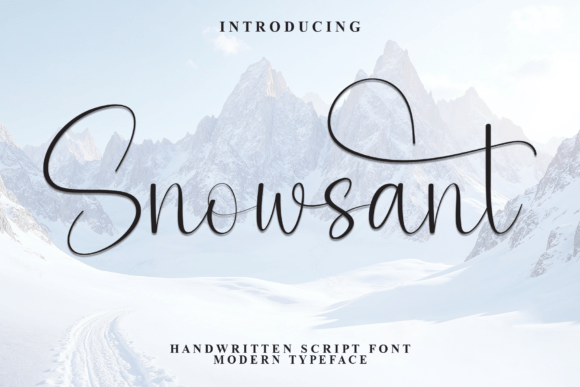 Bring Snowsant Script Font to Your Handmade Products