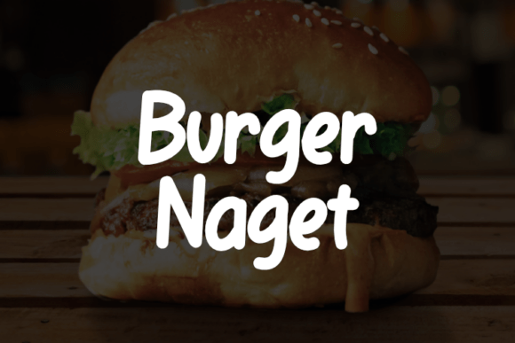 Burger Naget: A Script Font for Bold Campaigns