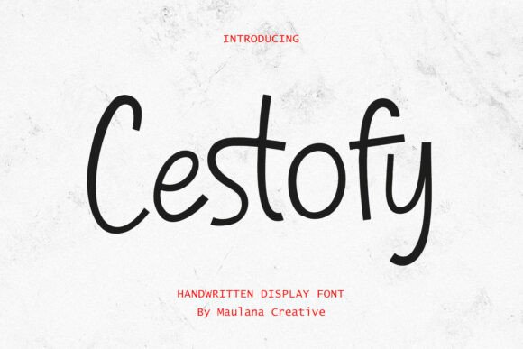 Cestofy: The Perfect Handwritten Font for Crafters