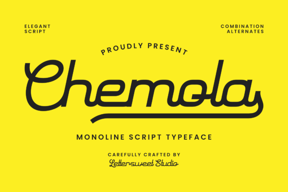 Chemola Font Review: A Smooth Script for Web Design