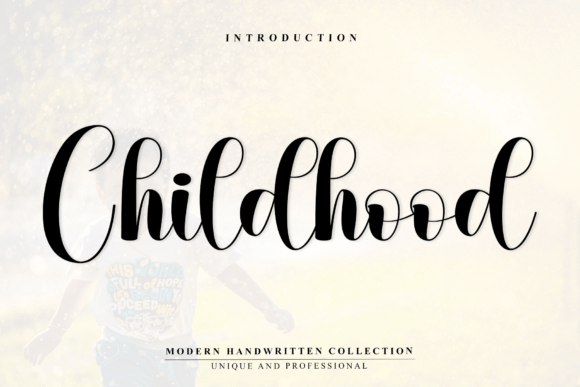 Childhood Font: A Script Typeface for Polished Branding