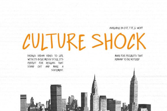 Culture Shock Font: The Handwritten Typeface for Bold Campaigns