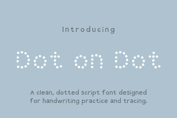 Dot on Dot: A Playful Script Font for Branding Projects