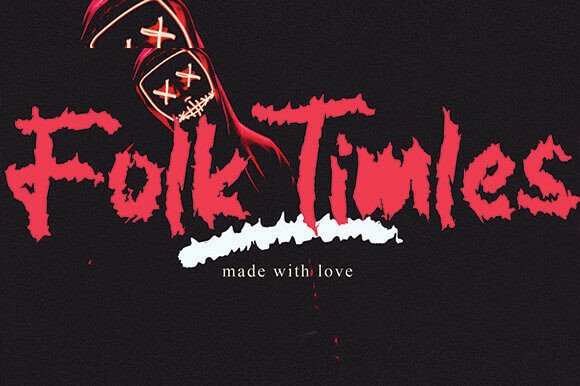 Folk Timles: A Gritty Display Font for Handmade Brands