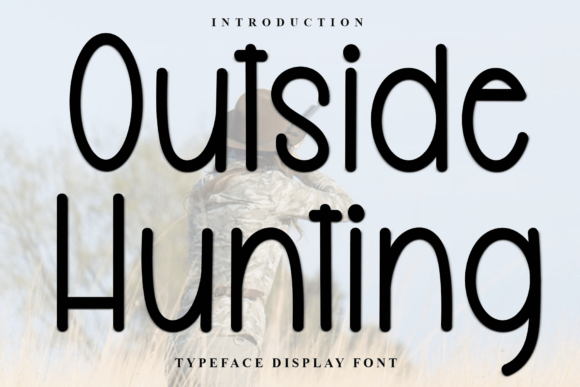 Outside Hunting: A Festive Typeface for Editorial Design