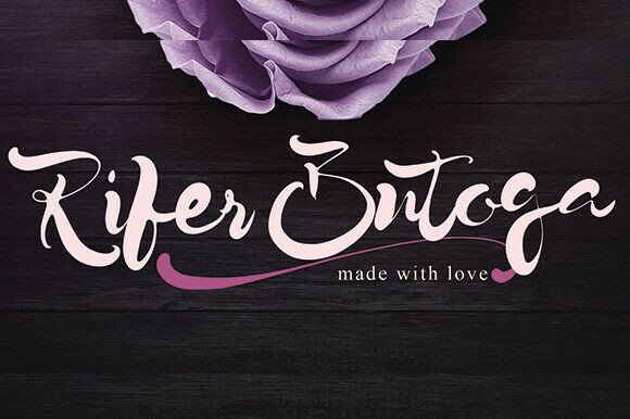 Rifer Butoga: A Script Font That Elevates Small Business Branding