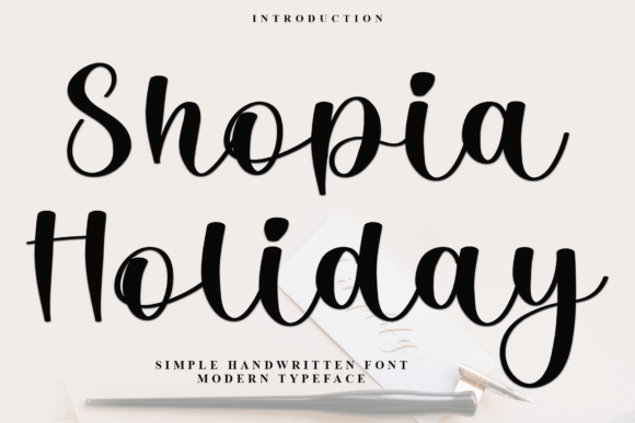 Shopia Holiday: A Festive Typeface for Your Brand