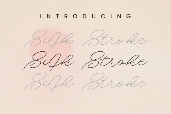 Silk Stroke: A Handwritten Font for Elegant Branding