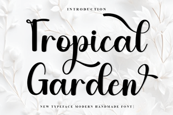 Tropical Garden: A Festive Typeface for Web Design