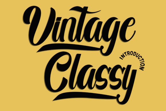 Vintage Classy Font: The Perfect Script for Handmade Brands